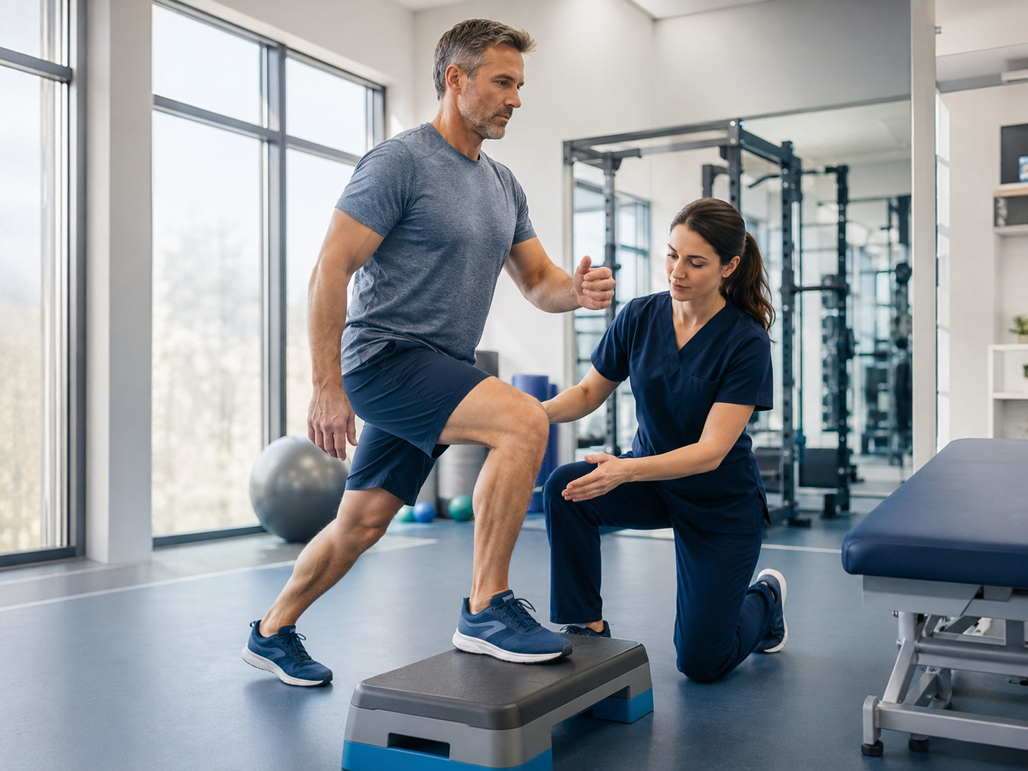 Physiotherapy session supporting return to sport